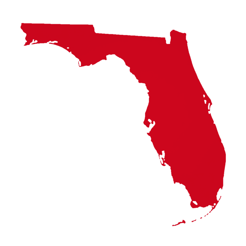 Florida with new congressional district overlay